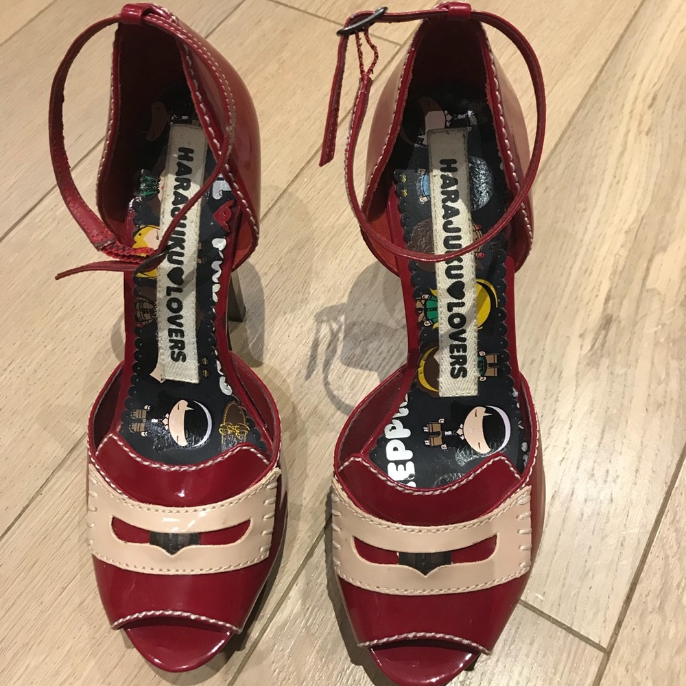 Harajuku Lovers patent leather stilettos